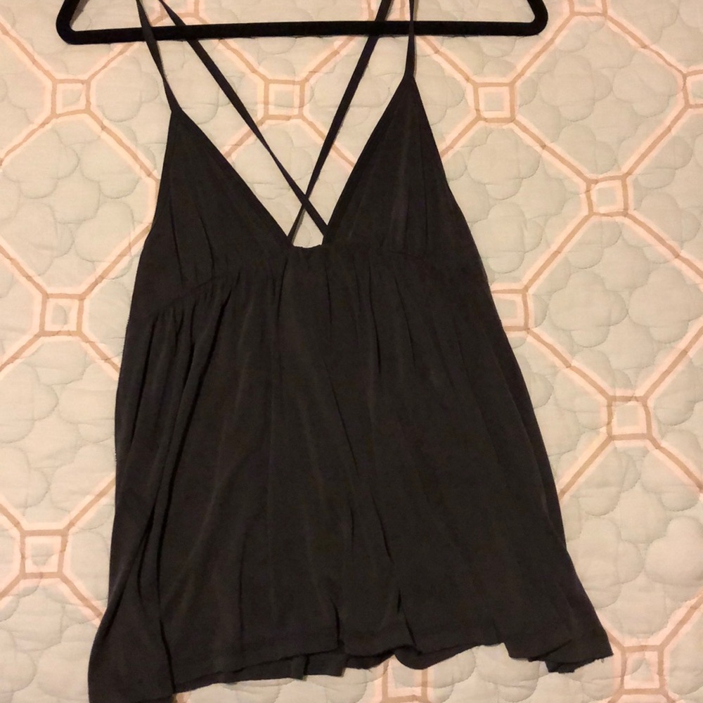 Charcoal Free People tank—size XS